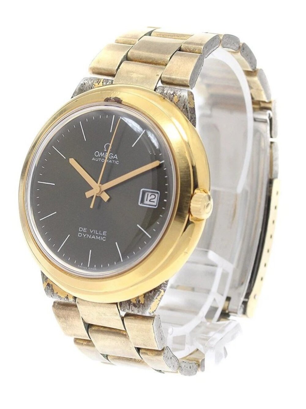 OMEGA De Ville Dynamic Date vintage green Dial Automatic Men's Watch_940306